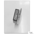 Kis táblás teli fehér Swarovski® köves patentos bőr karpánt