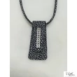  Nyakkendő Swarovski köves  egy színű bőr medál