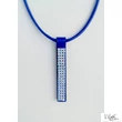  3X21 soros AB Swarovski® köves hosszú bőr nyaklánc