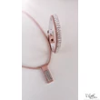 3X6 soros medállal , 2 soros Swarovski köves bőr szett