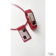 Fekete Swarovski® ékköves fém táblás " Z " bőr nyaklánc