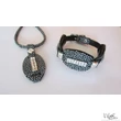  Kisnyolcas Swarovski köves bőr szett
