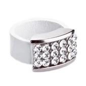 Swarovski köves bőr gyűrűk