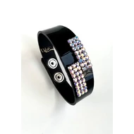 6X8 AB Swarovski® köves " Z- Pille" bőr karkötő
