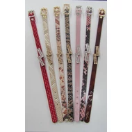 Ferde " Z"  csatos, vékony Swarovski köves bőr karpánt  