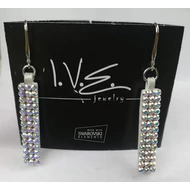 3X14 AB Swarovski® köves bőr fülbevaló