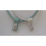  3X6 soros Swarovski köves bőr nyaklánc