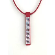  3X21 soros AB Swarovski® köves hosszú bőr nyaklánc