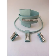 Rakéta " Minimál" Swarovski köves bőr szett