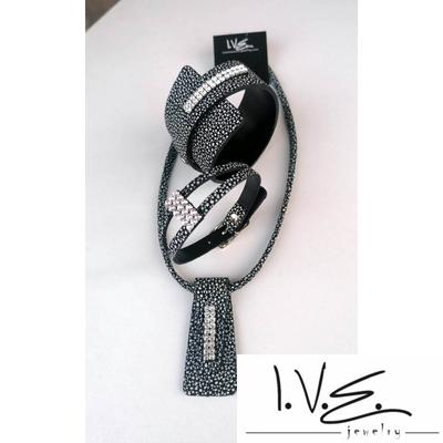 3 részes Swarovski köves Rája mintás Rakéta szett